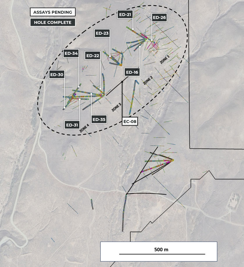 Tyee Area 2025 RC Drilling Map